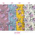 人造丝粘苏打印库存批量织物foral poplin